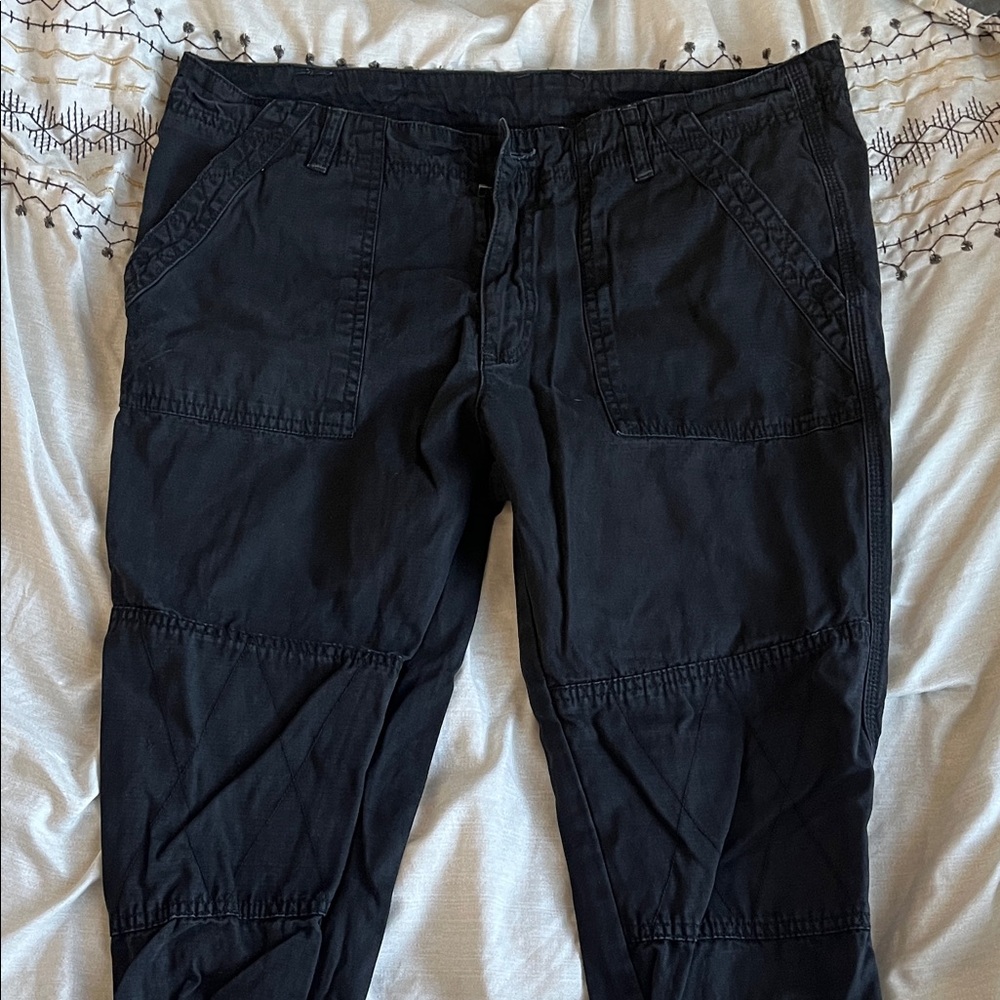 Black Casual Utility Pants